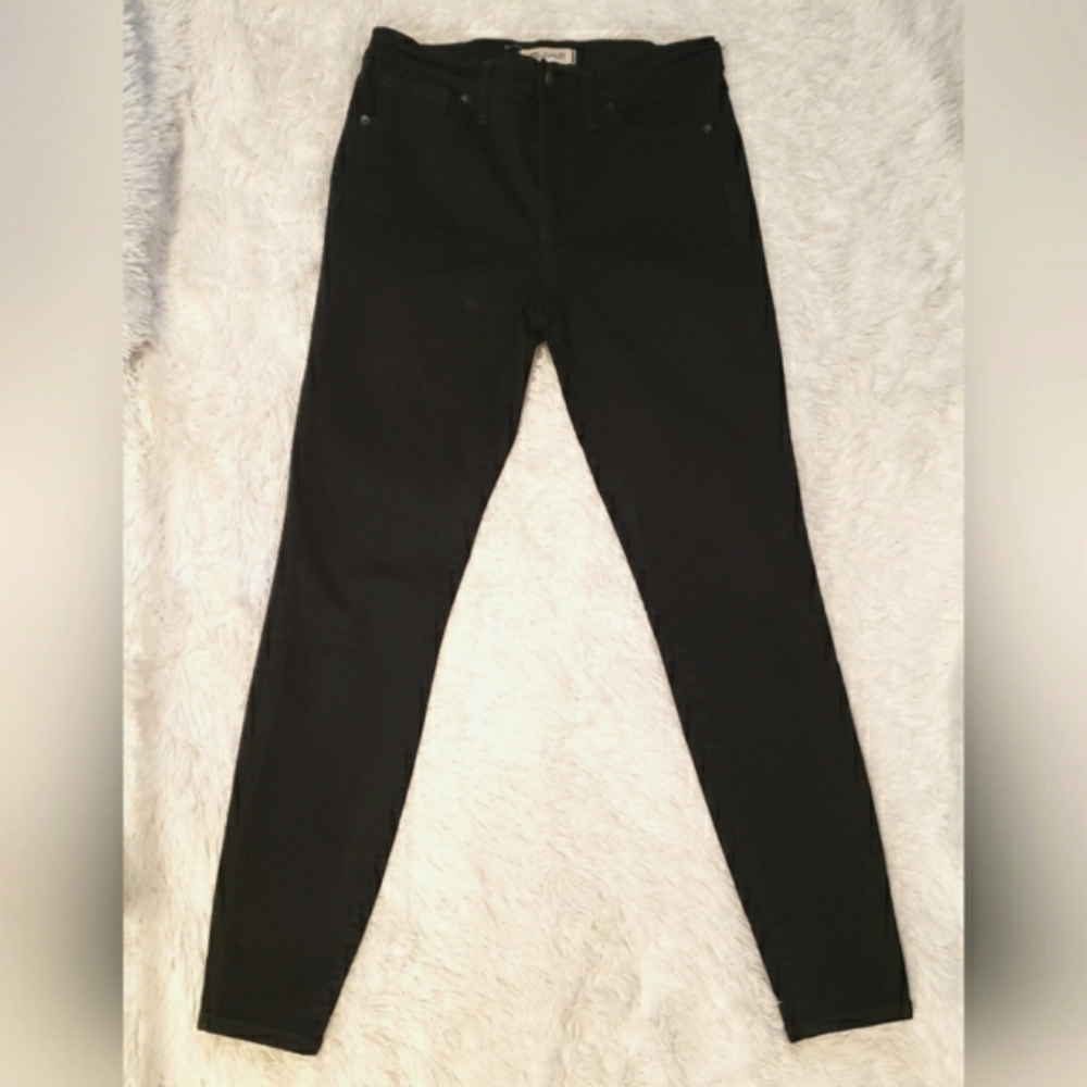 Madewell High Riser Skinny Black Size: 28